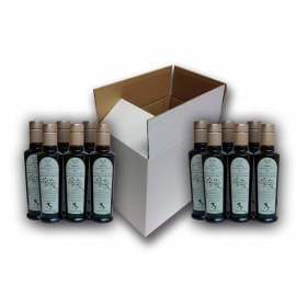 Box of 12 bottles of 25 CL of condiments and olive oil TRUSCIA